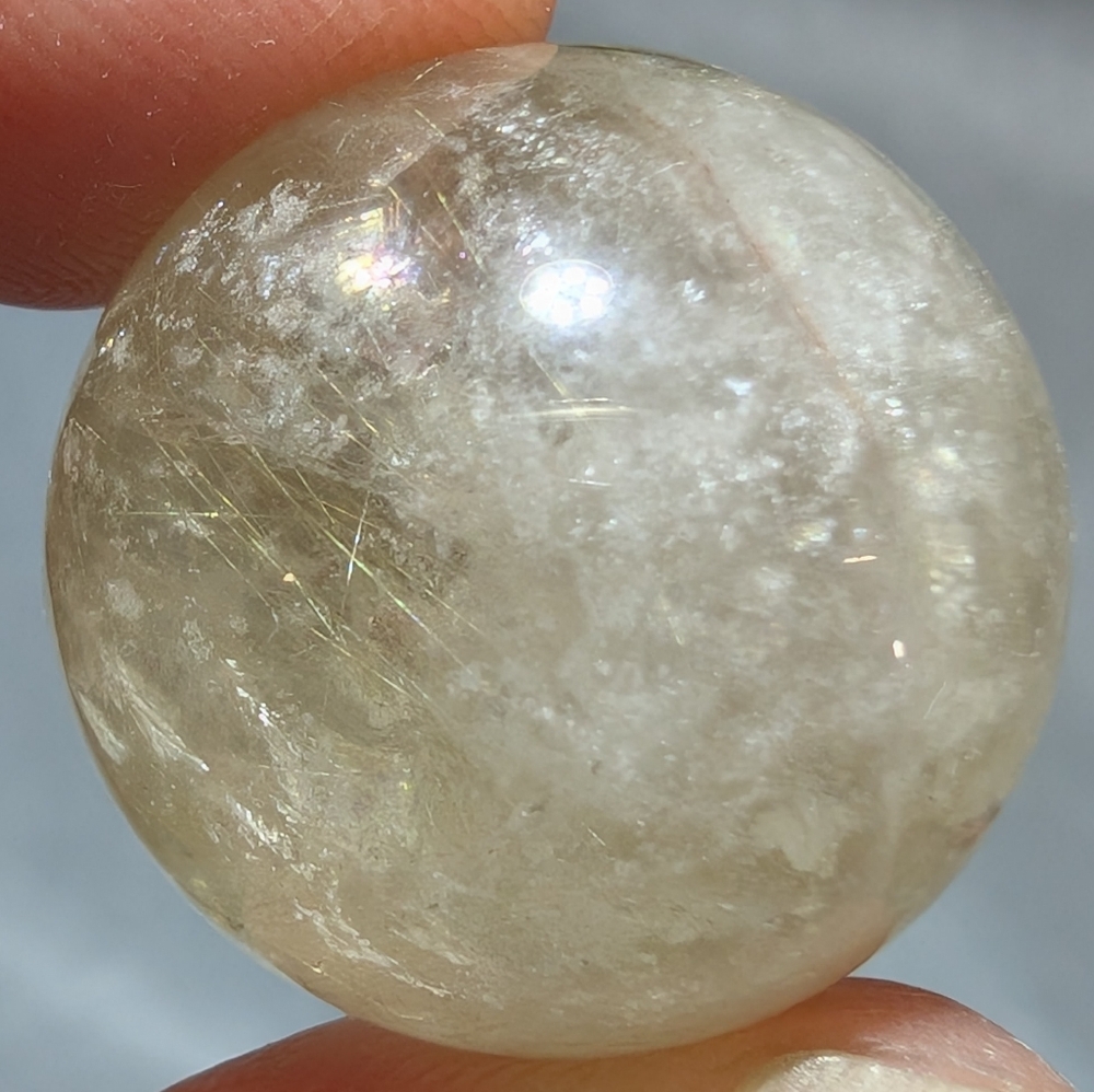 Golden Rutilated Quartz Mini Sphere - Picture 6 of 6
